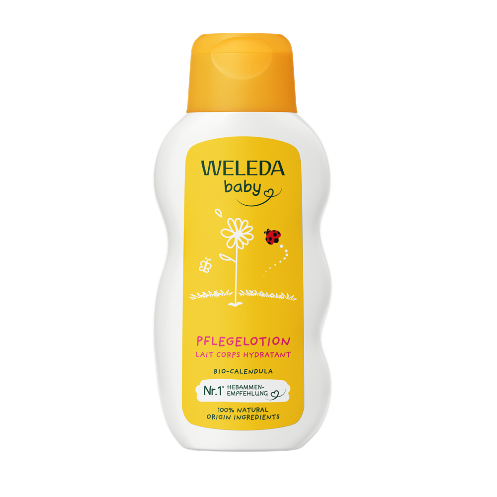 Lotiune de corp cu galbenele Baby, 200 ml, Weleda