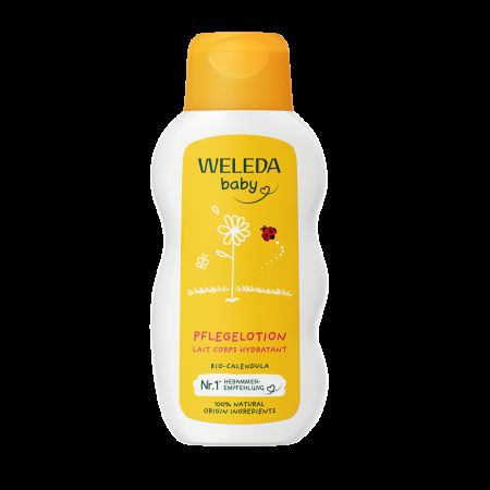 Lotiune de corp cu galbenele Baby, 200 ml, Weleda