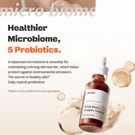 Ser de fata anti-aging concentrat Bifida Biome Complex Ampoule, 50 ml, Manyo 711211