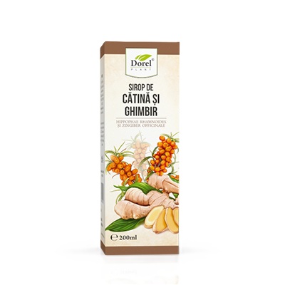 Sirop de Catina si Ghimbir, 200 ml, Dorel Plant