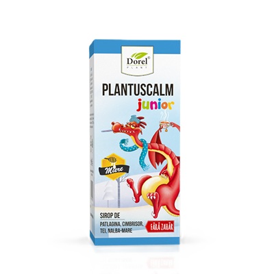 Sirop cu miere fara zahar Plantuscalm Junior, 200 ml, Dorel Plant