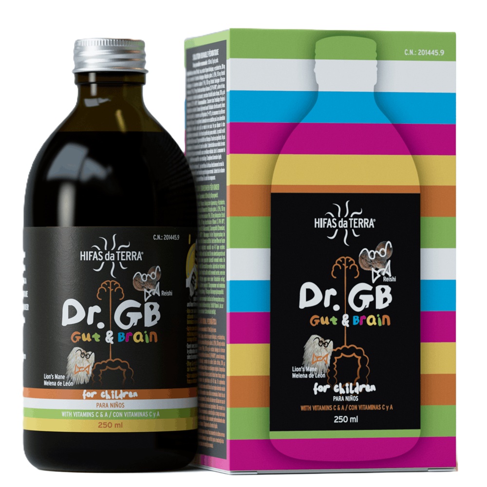 Sirop din extracte de reishi si coama de leu Dr. GB, 250 ml, Hifas da Terra