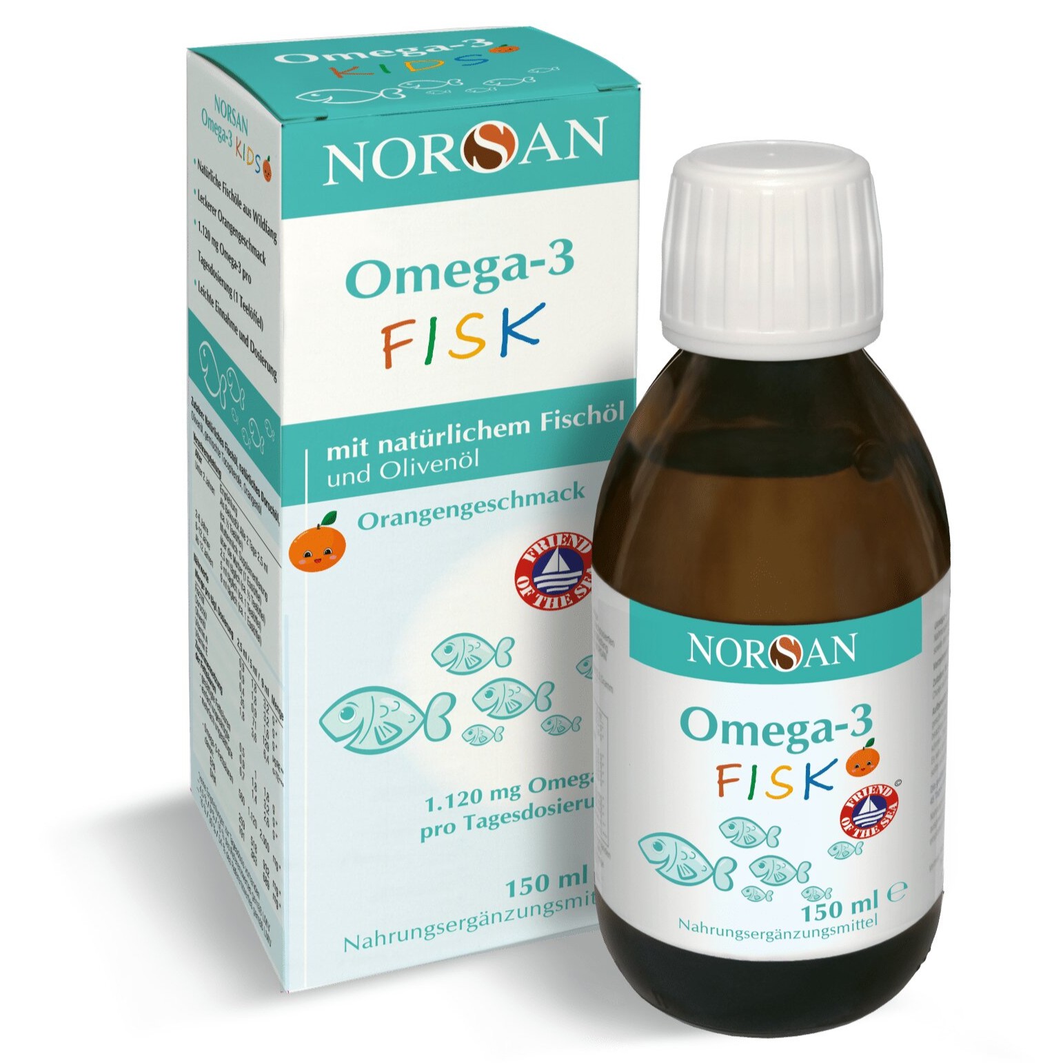 Omega-3 Fisk, 150 ml, Norsan