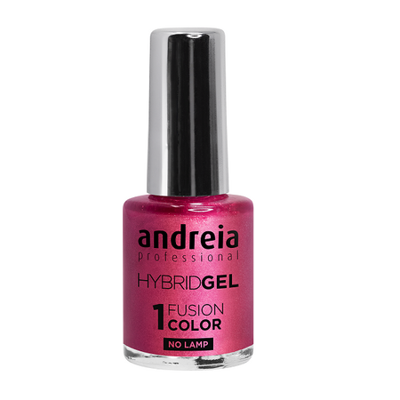Lac de unghii Pink Shimmer Hybrid Fusion, 10.5 ml, Andreia Professional