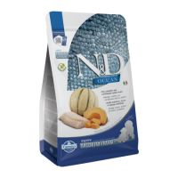 Hrana uscata cu cod, dovleac si pepene galben pentru caini Puppy Medium and Maxi Ocean N&D, 2.5 kg, Farmina