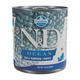 Hrana umeda cu dovleac si cod pentru caini Puppy Ocean N&D, 285 g, Farmina 711656