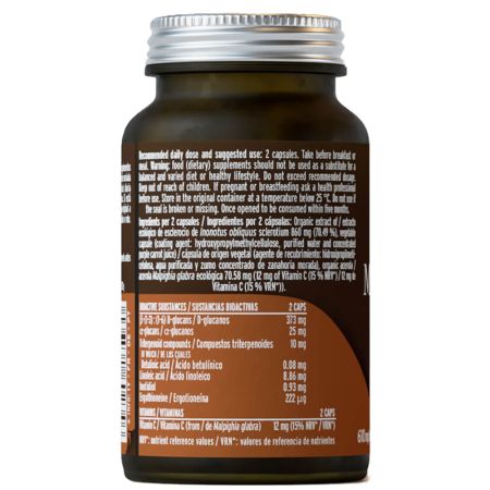 Extract din ciuperci Inonotus Obliquus Mico Chaga, 70 capsule, Hifas da Terra 711758