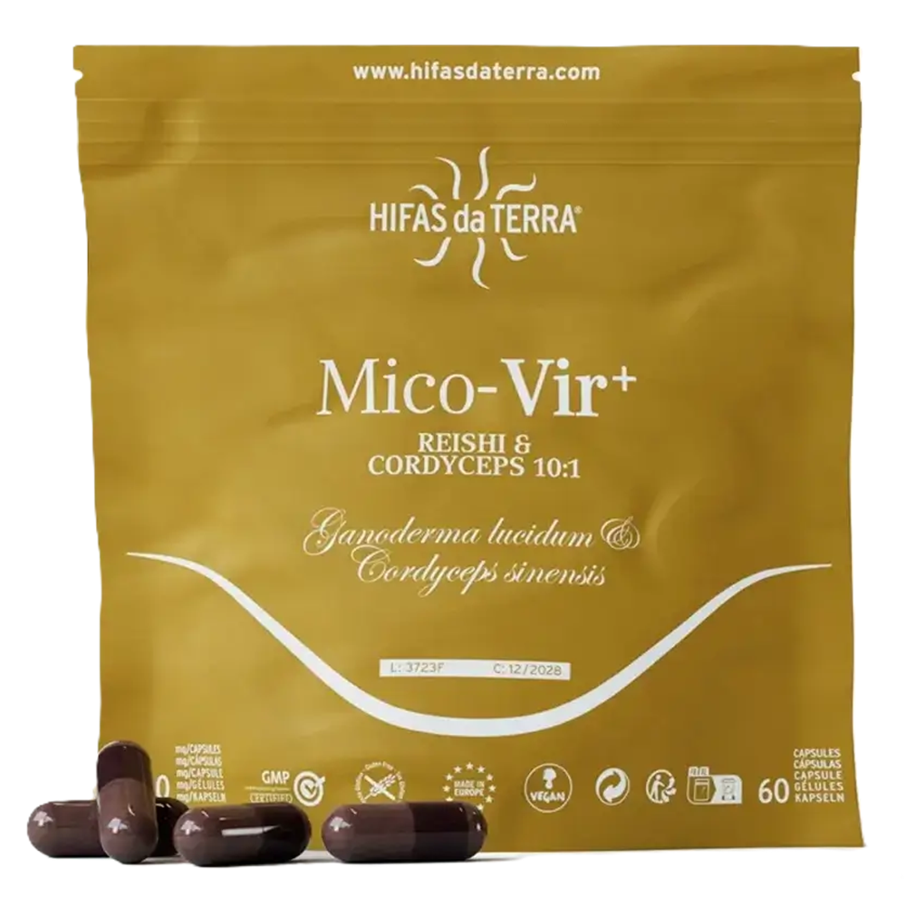 Extract din ciuperci reishi si cordyceps Mico Vir, 60 capsule, Hifas da Terra