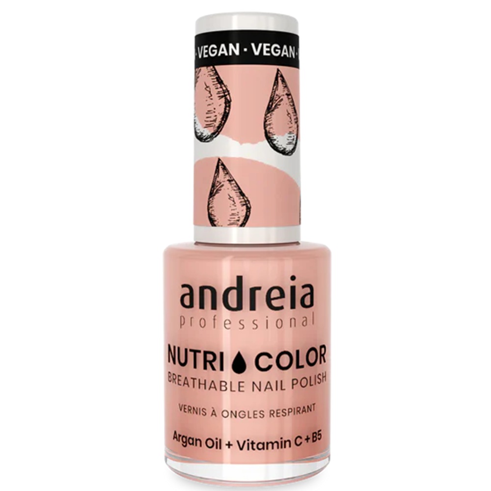 Lac de unghii nuanta NC11 Pink Light Nutri Color, 10.5 ml, Andreia Professional