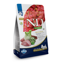 Hrana uscata cu carne de miel, quinoa, fenicul, menta si anghinare pentru caini Adult Mini Quinoa Digestion N&D, 2.5 kg, Farmina