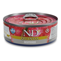 Hrana umeda pentru pisici adulte sterilizate Quinoa Neutered N&D, 80 g, Farmina