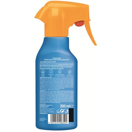 Lotiune cu protectie solara SPF 50+ pentru copii, 200 ml, Elmiplant Sun 712370