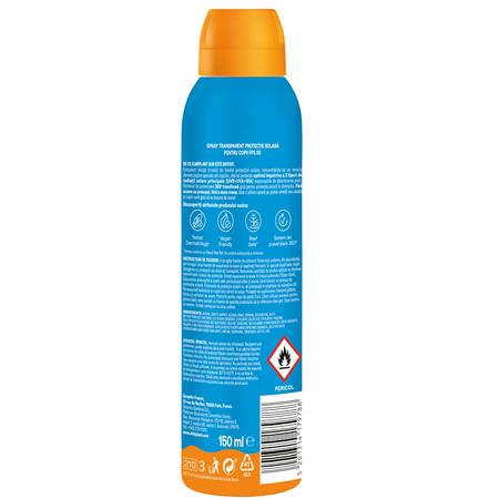 Spray cu protectie solara SPF 50+ pentru copii Wet Skin, 150 ml, Elmiplant Sun 712388