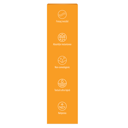 Fluid iluminator pentru fata cu protectie solara SPF 50+, 40 ml, Elmiplant Sun 712415