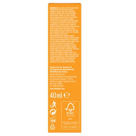 Fluid iluminator pentru fata cu protectie solara SPF 50+, 40 ml, Elmiplant Sun 712414