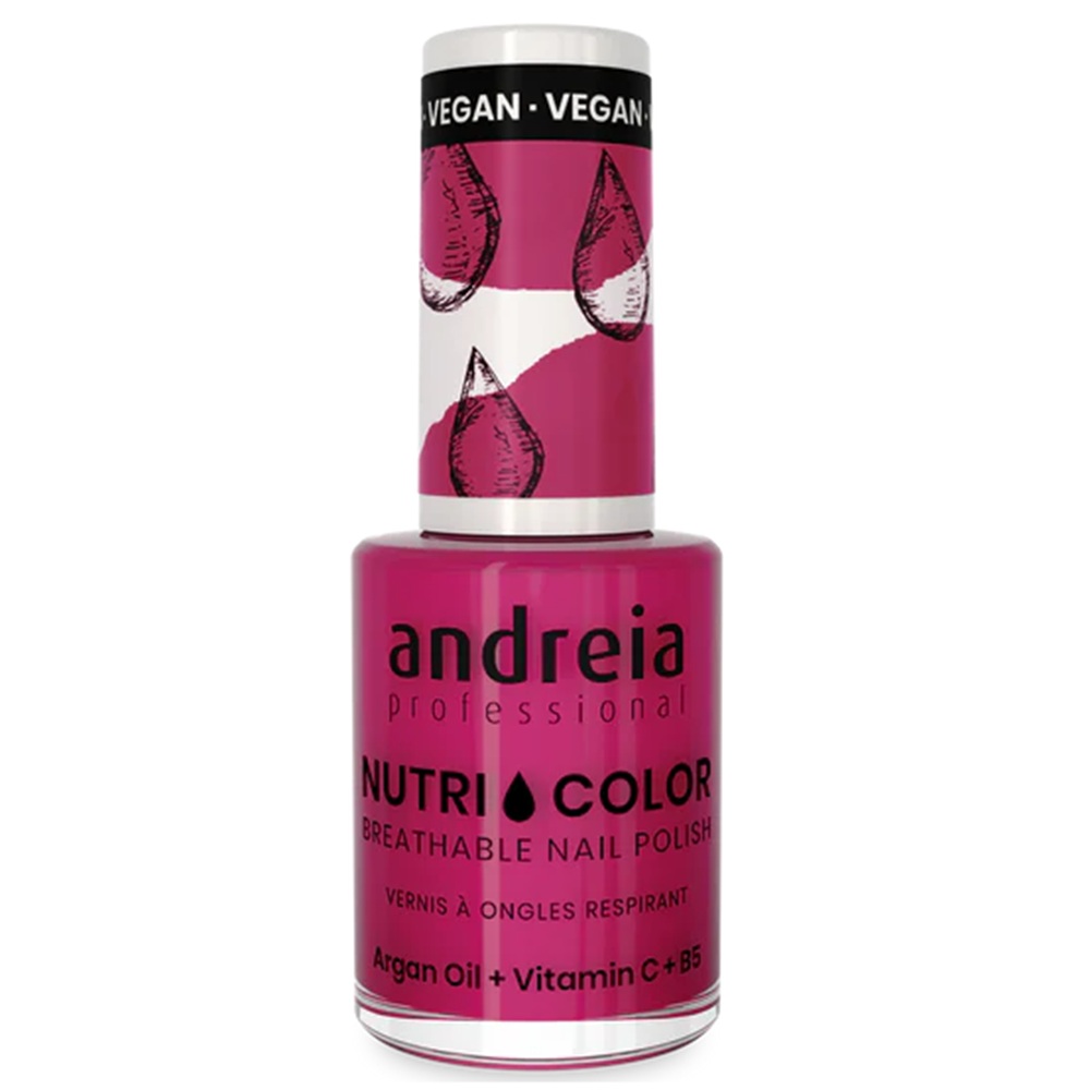 Lac de unghii Magenta NutriColor, 10.5 ml, Andreia Professional