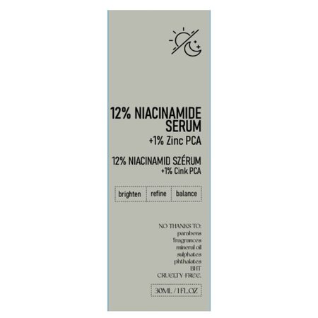 Ser cu 12% niacinamide si 1% zinc, 30 ml, Nerds 713103