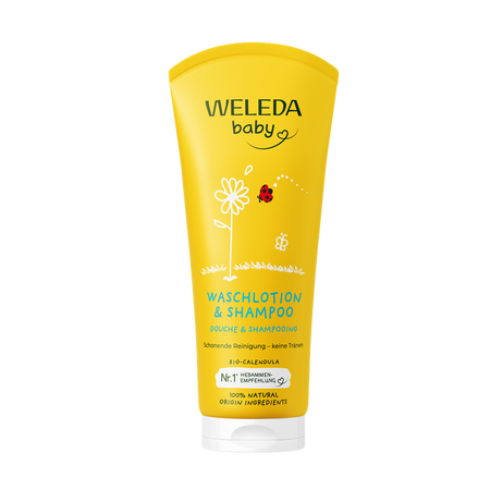 Lotiune curatare si sampon galbenele, Baby, 200ml, Weleda