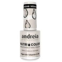 Lac de unghii Milky White NutriColor, 10.5 ml, Andreia Professional