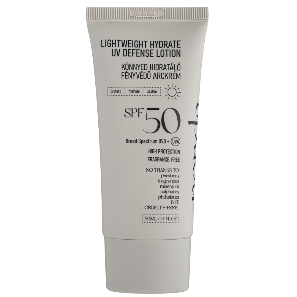 Lotiune cu protectie solara SPF 50 Lightweight Hidrate UV Defense, 50 ml, Nerds