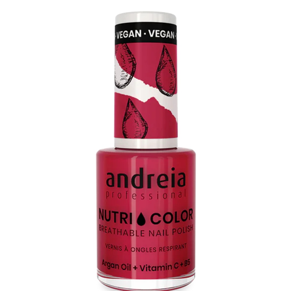 Lac de unghii Cherry Pink 1 NutriColor, 10.5 ml, Andreia Professional