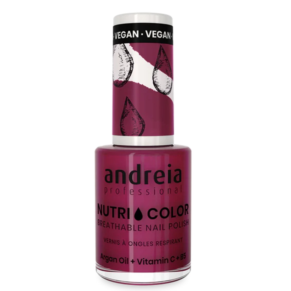 Lac de unghii Wine NutriColor, 10.5 ml, Andreia Professional