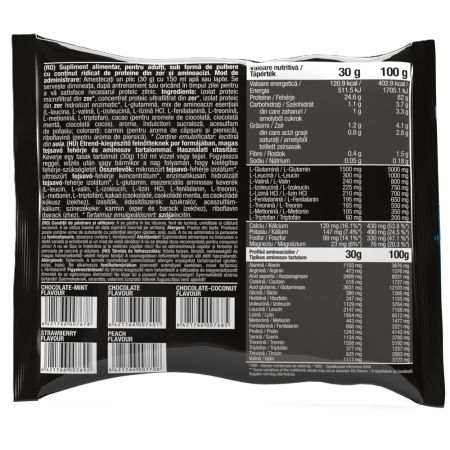 Izolat concentrat si hidrolizat cu aroma de ciocolata Iso Whey Gold, 30 g, Pro Nutrition 713996
