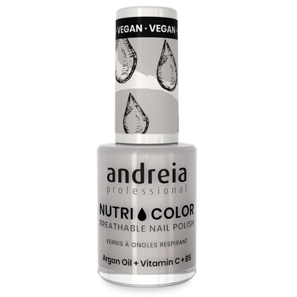 Lac de unghii Light Gray NutriColor, 10.5 ml, Andreia Professional
