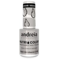 Lac de unghii Light Gray NutriColor, 10.5 ml, Andreia Professional