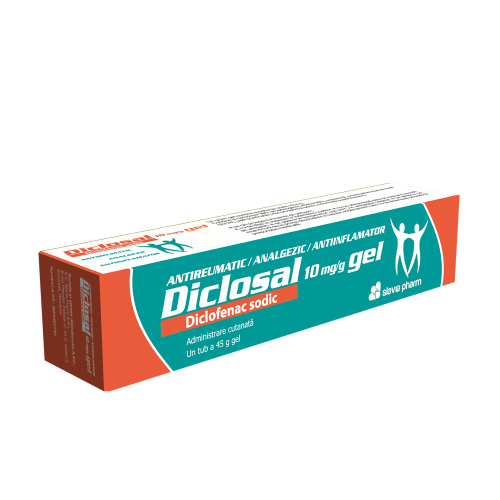 Diclosal, 10 mg/g gel, 45 g, Slavia Pharm