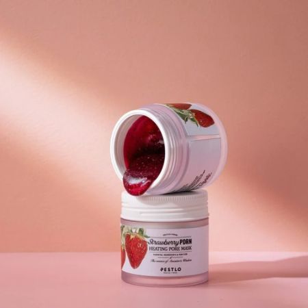 Masca pentru curatare, Strawberry PDRN Heating Pore Mask, 70 g, Pestlo 714035