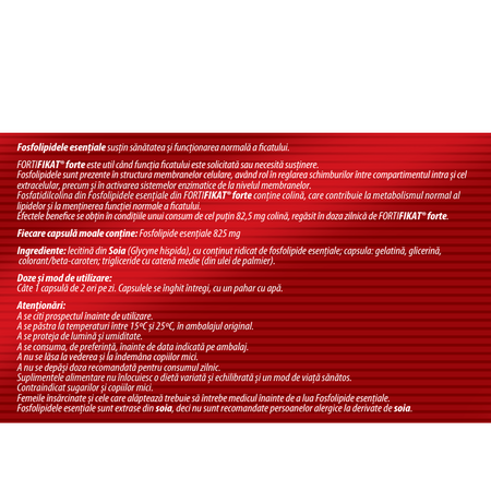 Fortifikat Forte, 825 mg, 60 capsule moi, Terapia 714071
