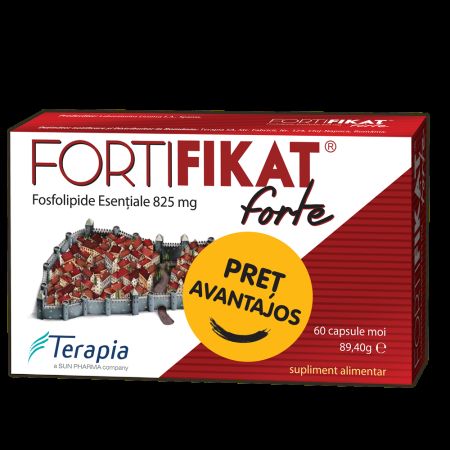 Pachet Promotional Fortifikat Forte, 825 mg, 60 capsule moi, Terapia