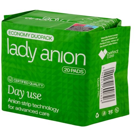 Absorbante de zi cu bumbac organic, 20 bucati, Lady Anion 719917