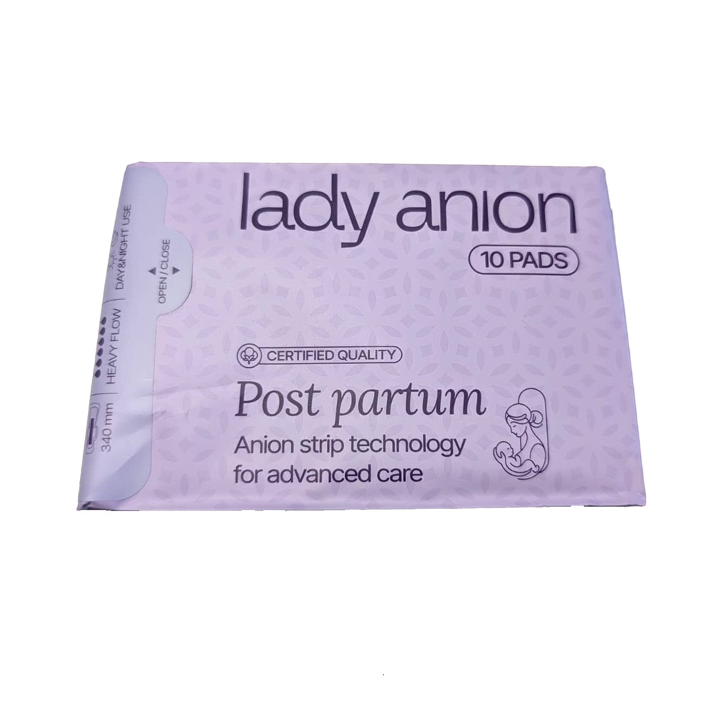 Absorbante Post Partum, 10 bucati, Lady Anion