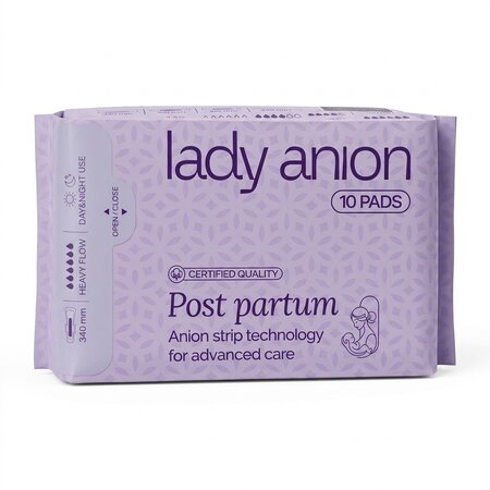 Absorbante Post Partum, 10 bucati, Lady Anion
