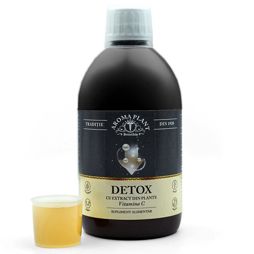 Detox cu extract din plante si vitamina C, 500 ml, Aroma Plant