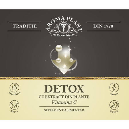 Detox cu extract din plante si vitamina C, 500 ml, Aroma Plant 714480