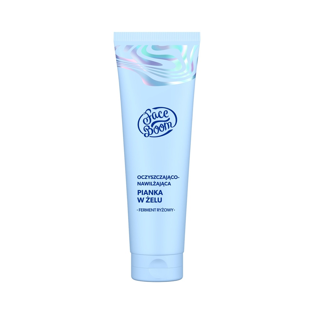Gel-spuma de curatare si hidratare, Faceboom Aura, 150 ml, Body Boom