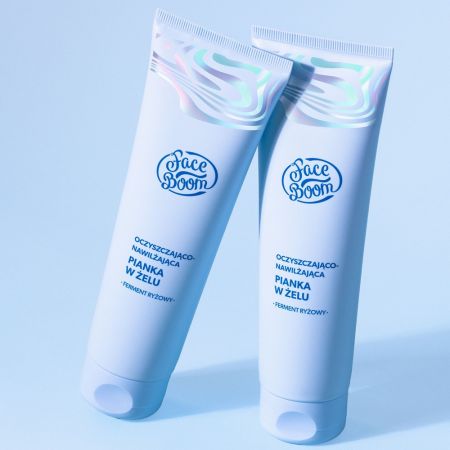 Gel-spuma de curatare si hidratare, Faceboom Aura, 150 ml, Body Boom 714528