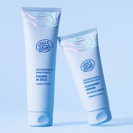 Ser-cleanser de curatare si hidratare, Faceboom Aura, 100 ml, Body Boom 714543
