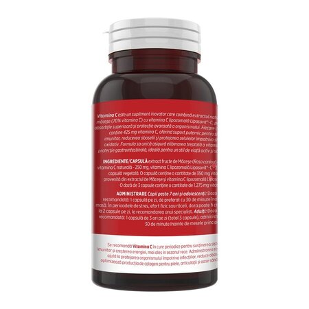 Vitamina C lipozomala, 90 capsule, Faunus 714582