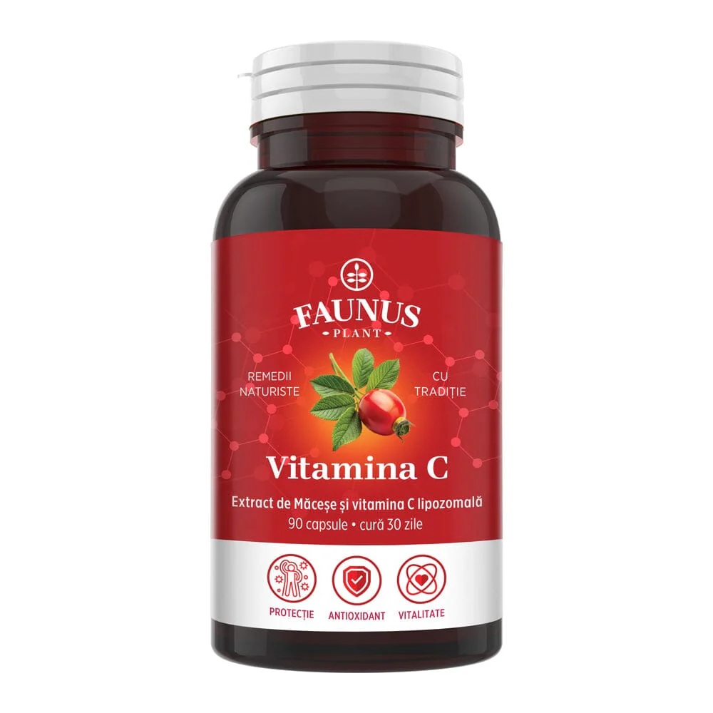 Vitamina C lipozomala, 90 capsule, Faunus