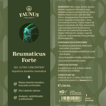 Gel Reumaticus Forte, 150 ml, Faunus 714599