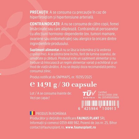 Menstrana, 30 capsule, Faunus 714611