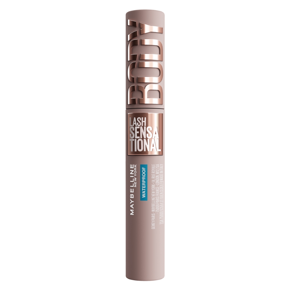 Mascara pentru gene alungite si volum intens Nunata Black Lash Sensational Body Waterproof, 9 ml, Maybelline