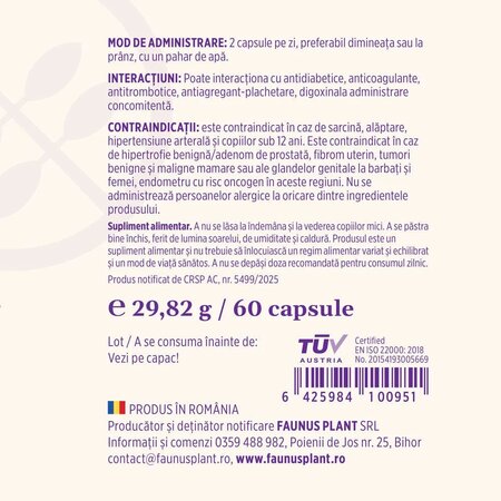 Calmenor Zi, 60 capsule, Faunus 714632