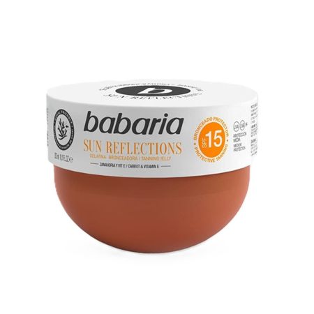 Gel bronzant cu extract de morcov si vitamina E SPF 15 Sun Reflections, 300 ml, Babaria