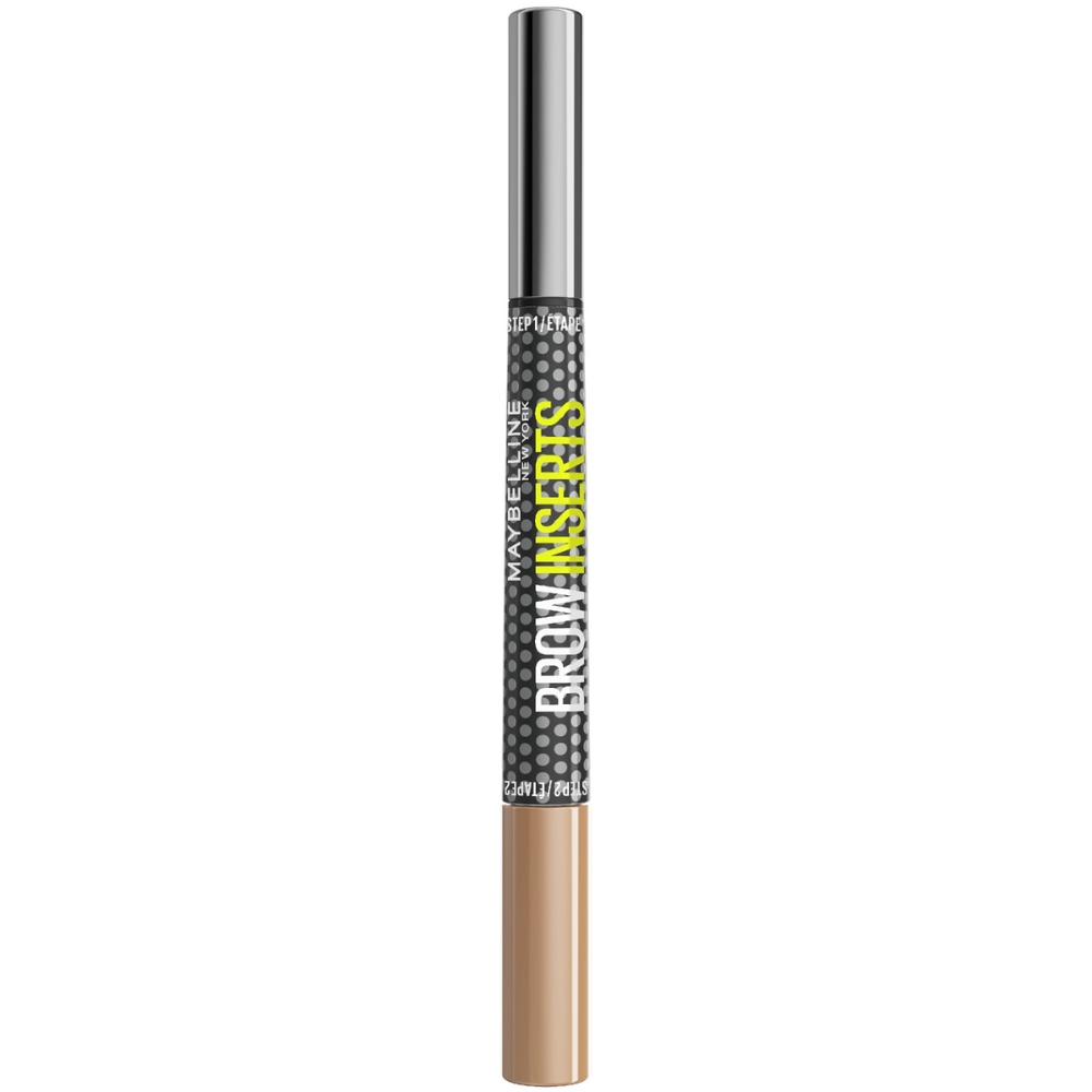 Carioca pentru sprancene cu doua capete Nuanta Blonde 01 Brow Inserts, 2 g, Maybelline