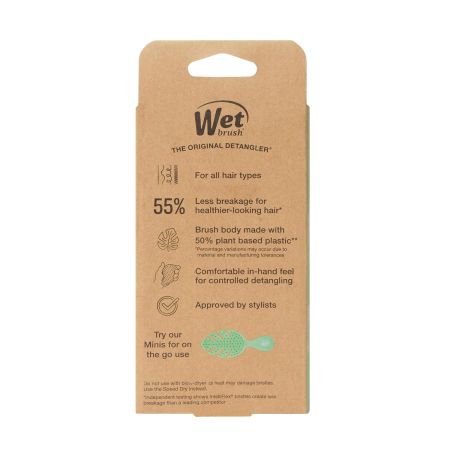 Perie de par Go Green Palm Detangler Green-Tea Oil, 1 bucata, Wet Brush 714651